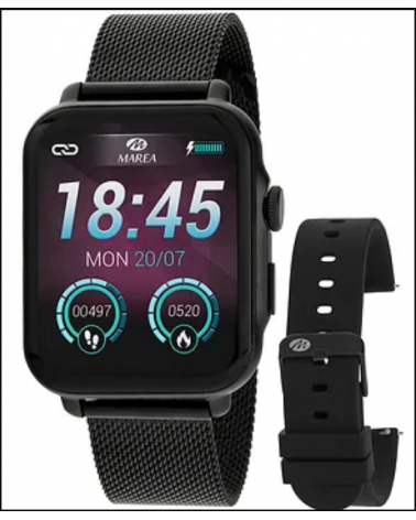 SMARTWATCH MAREA B63002/1 NEGRO HABLA VIA BLUETOOTH