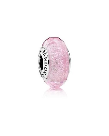 PINK MURANO FACETED CHARM 791650